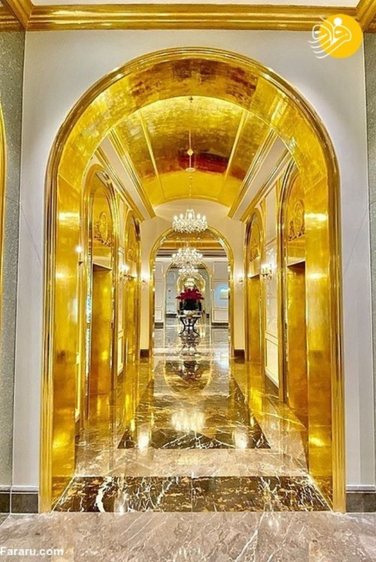 نخستین هتل با روکش طلا در جهان