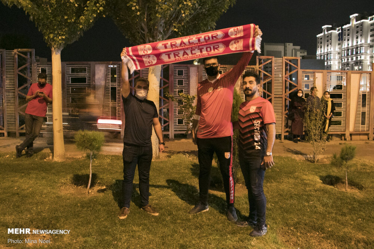 شادی هواداران تراکتورسازی پس از قهرمانی در جام حذفی