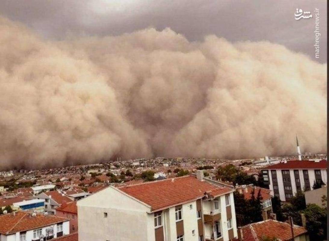 طوفان شن در پایتخت ترکیه