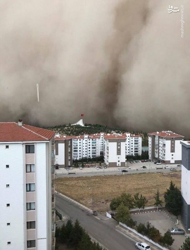 طوفان شن در پایتخت ترکیه