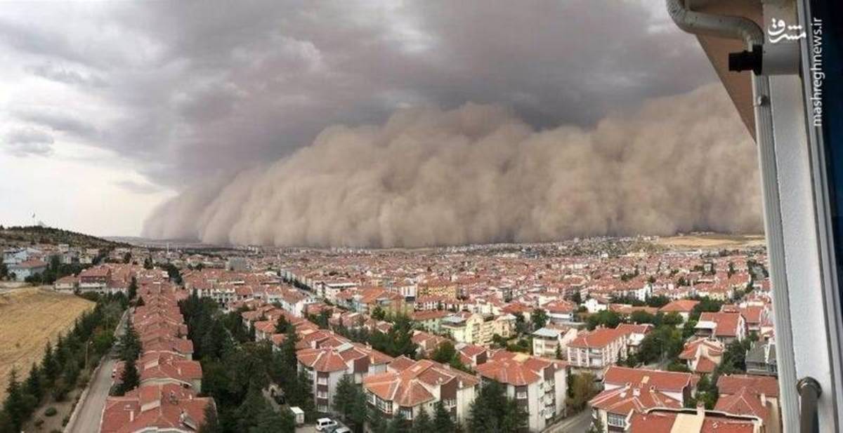 طوفان شن در پایتخت ترکیه