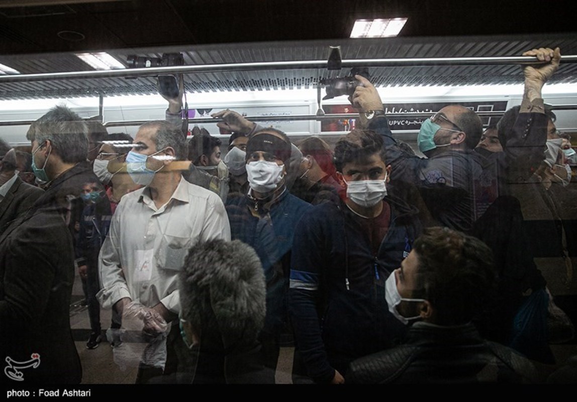 بازدید ربیعی از طرح استفاده اجباری ماسک در مترو