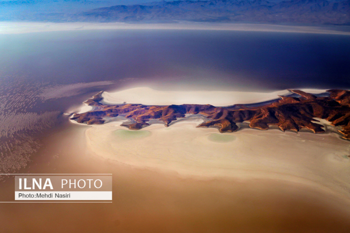 عکس‌های هوایی از دریاچه ارومیه