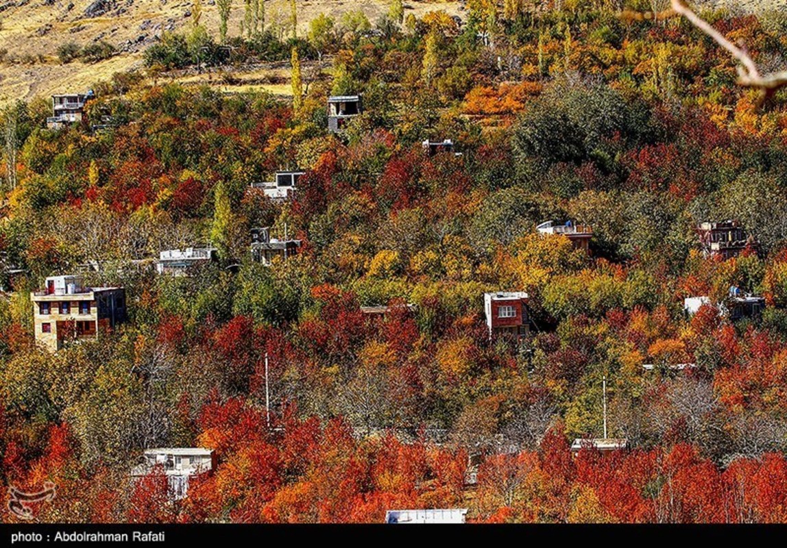 طبیعت پاییزی روستای سیلوار همدان