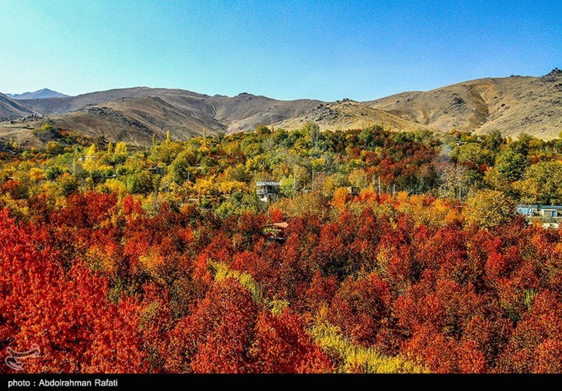 طبیعت پاییزی روستای سیلوار همدان