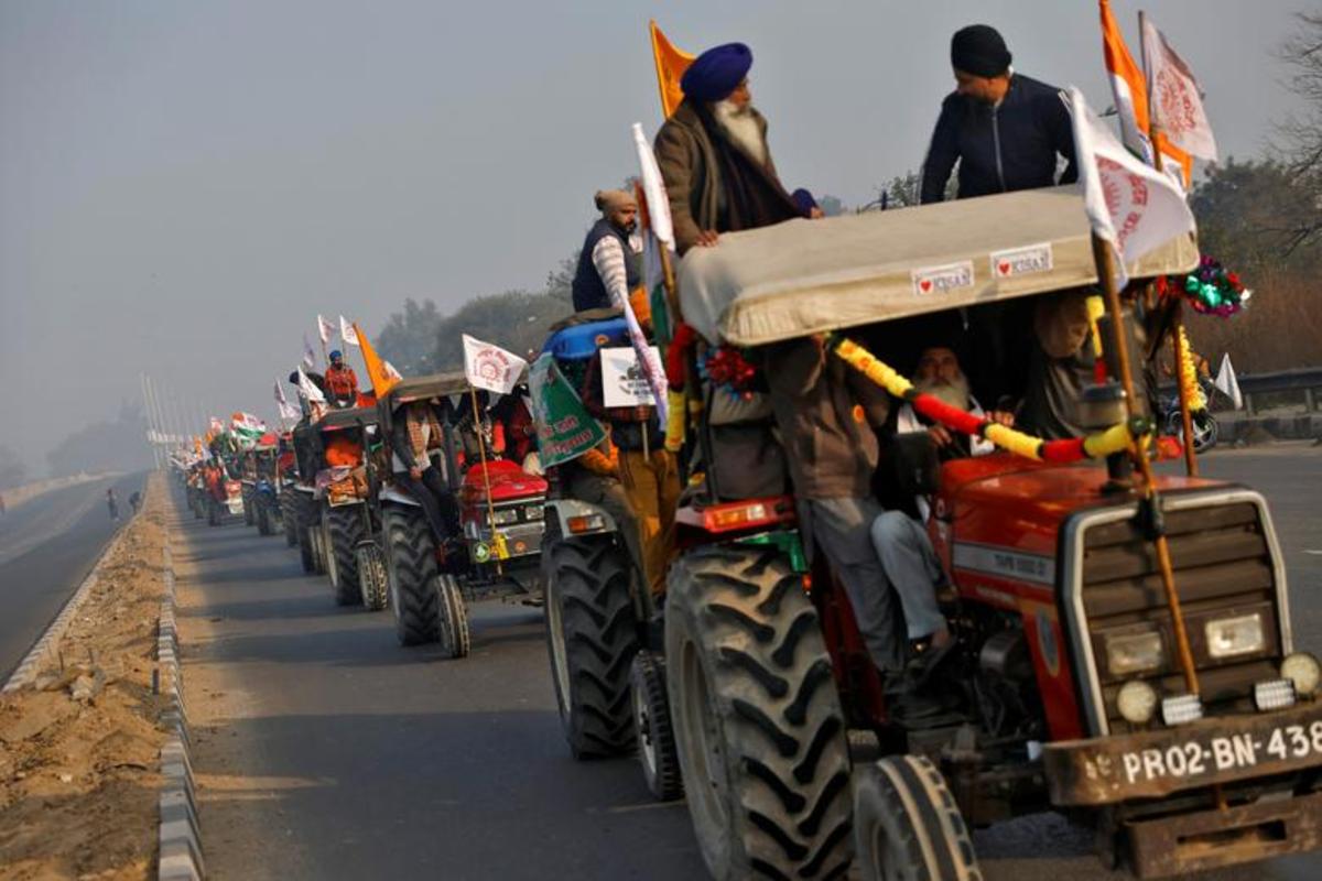 اعتراضات گسترده کشاورزان هندی در روز جمهوری
