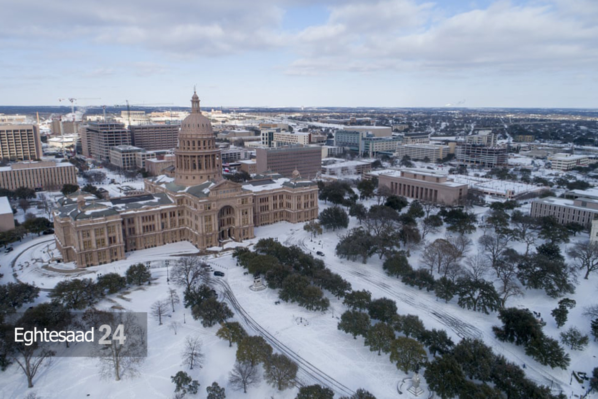 برف سنگین در تگزاس