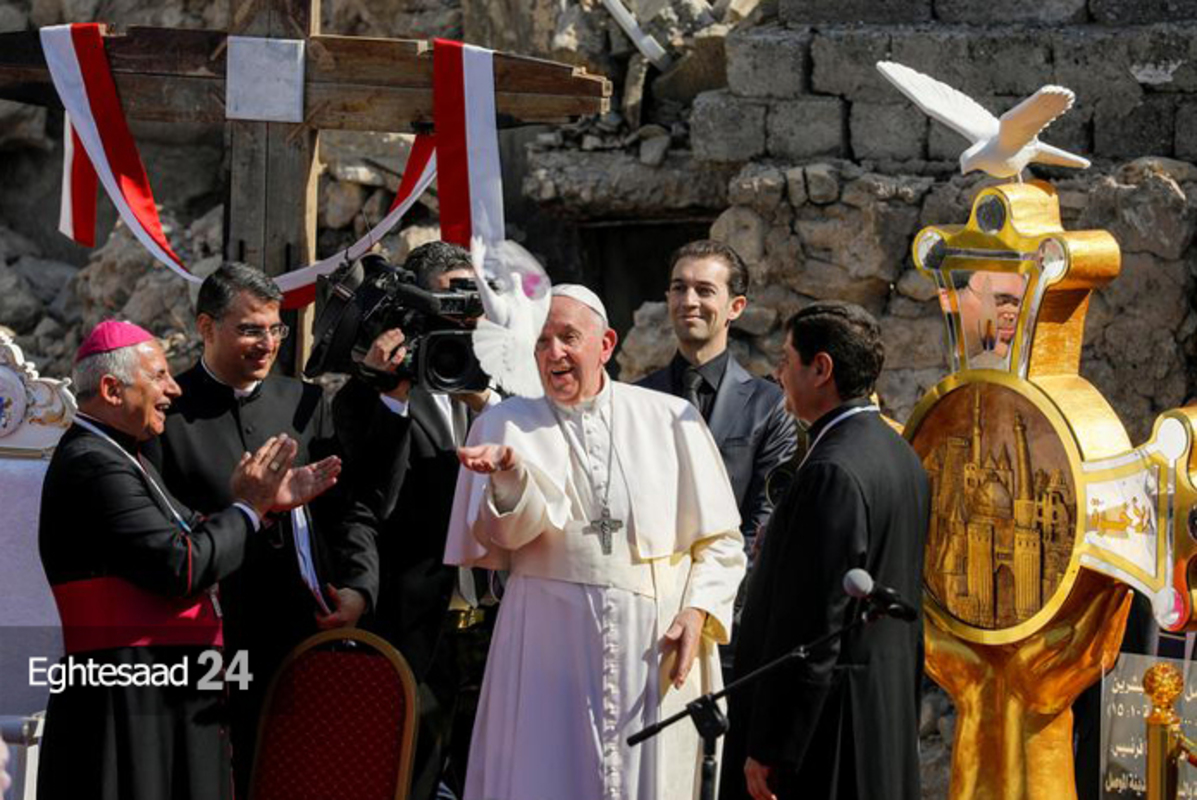 پاپ فرانسیس در سفری تاریخی از عراق