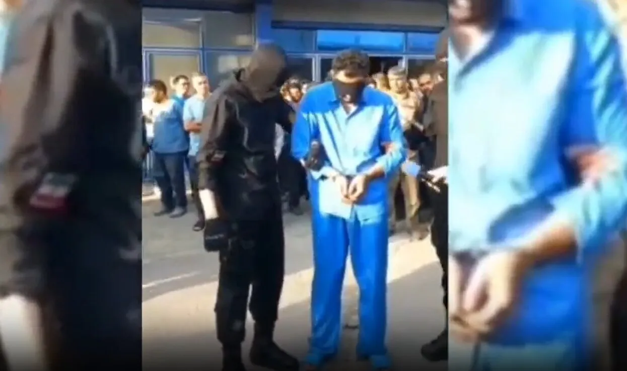 گوش‌بُر همدان در خیابان چرخانده شد