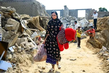 وضعیت محله چاه‌تنگو قشم پس از حمله آمریکا