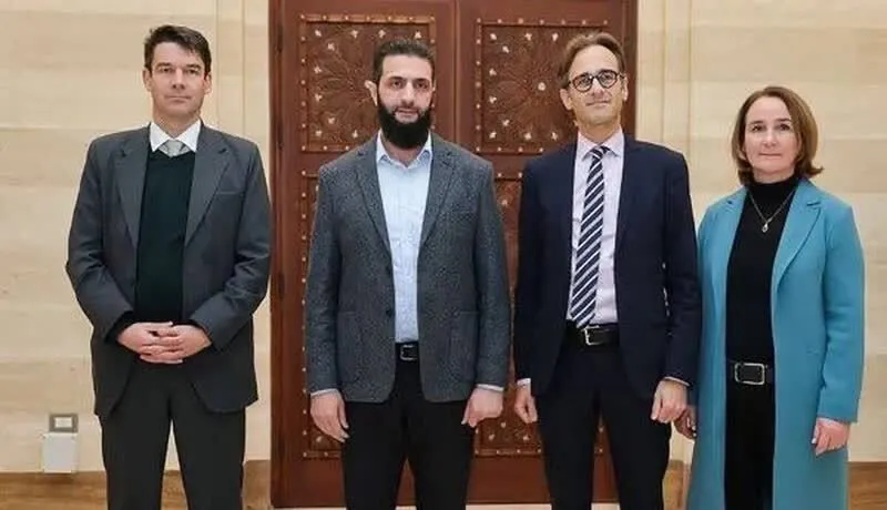 عکس/اولین دیدار رسمی الجولانی با مقامات آمریکا در دمشق