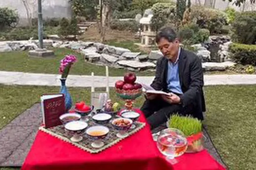 فیلم/ ﭘﯿﺎﻡ ﻧﻮﺭﻭﺯﯼ ﺳﻔﯿﺮ ژاپن به فارسی