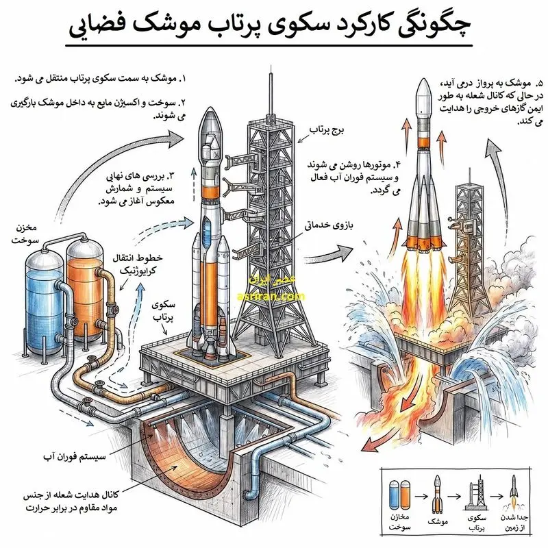 عملکرد سکوی پرتاب موشک