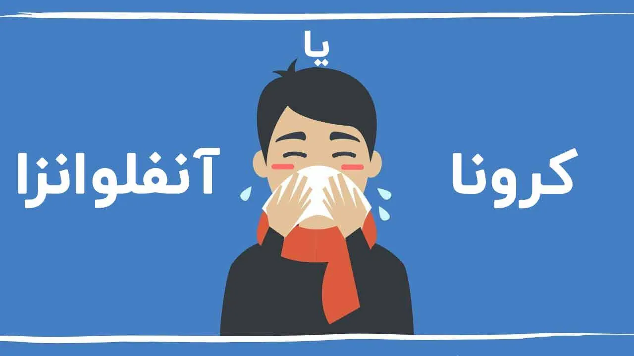 علائم آنفلوآنزا و کرونا 
