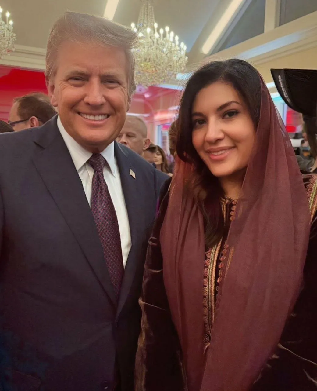 عکس/شاهزاده ریما از عربستان مهمان مراسم ترامپ!