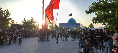 مراسم عزاداری تاسوعا در حسینیه ۲۰۰ ساله تهران