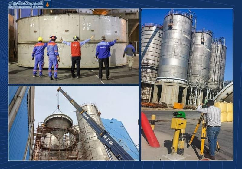 سیلوی استراتژیک PET-۲ پتروشیمی شهید تندگویان بازطراحی و جایگزین شد