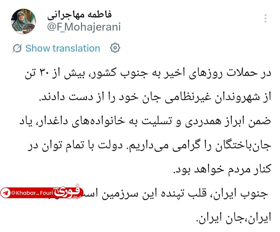 عکس/سخنگوی دولت: جنوب ایران، قلب تپنده این سرزمین است