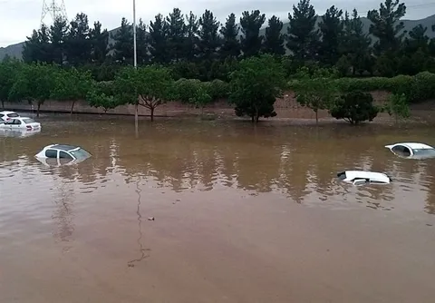 خسارت سیل در مناطق مختلف مشهد