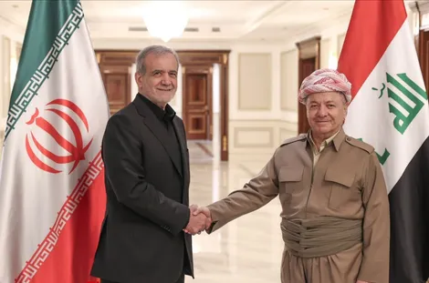 عکس/هدیه خاص مسعود بارزانی به پزشکیان