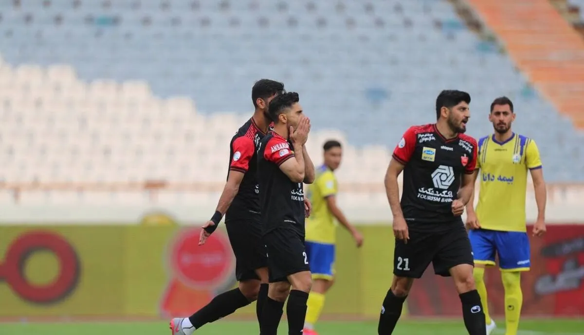 تصویر صحنه رفتار زشت بازیکنان پرسپولیس