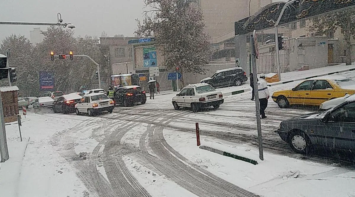 فیلم/ بارش برف زمستانی در شمال تهران