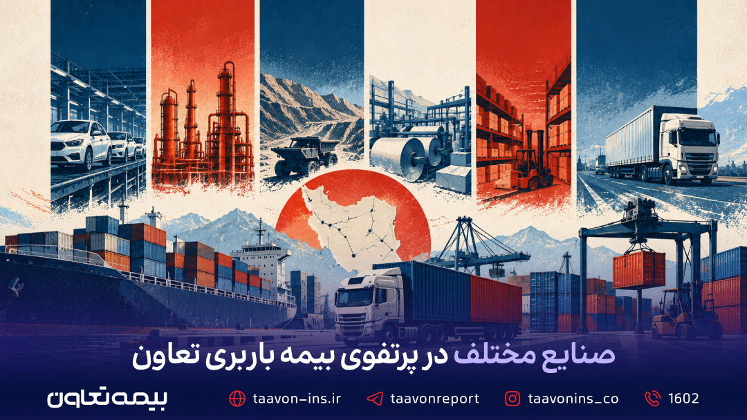 صنایع مختلف در پرتفوی بیمه باربری تعاون صنایع مختلف در پرتفوی بیمه باربری تعاون