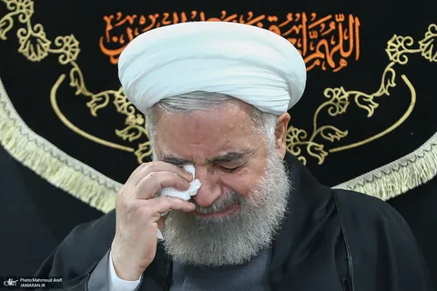 عکس/ مراسم عزاداری خصوصی در دفتر حسن روحانی