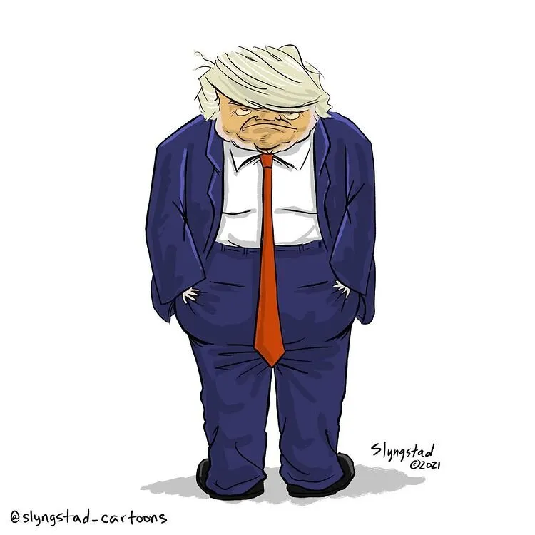 عکس/ ترامپ شلوارش را پشت‌ورو پوشیده!