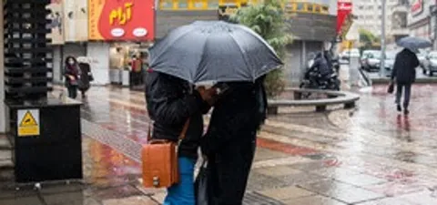 بارش باران پاییزی در تهران