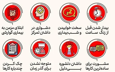 نشانه‌های مهم ابتلا به اضطراب پنهان/ اینفوگرافی