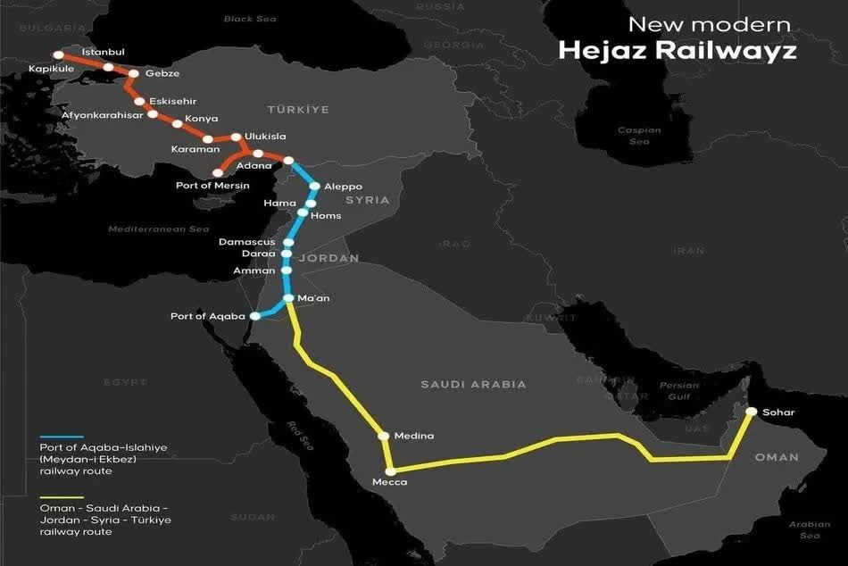 کریدور ۱۷ میلیارد دلاری حجاز؛ مسیر تجارت بدون تنگه هرمز / طرحی که جایگاه ترکیه و عمان را تقویت میکند و چالش جدی برای ایران و امارات است کریدور ۱۷ میلیارد دلاری حجاز؛ مسیر تجارت بدون تنگه هرمز / طرحی که جایگاه ترکیه و عمان را تقویت میکند و چالش جدی برای ایران و امارات است