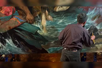 نقاشی جدید حسن روح‌الامین با موضوع حضرت ام‌البنین (س)