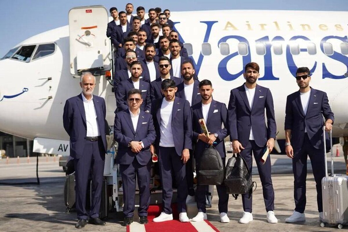 وداع بازیکنان تیم ملی با جام جهانی