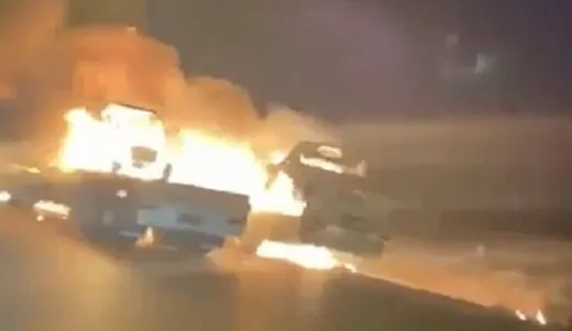 کاروان نظامی آمریکا هدف حمله قرار گرفت