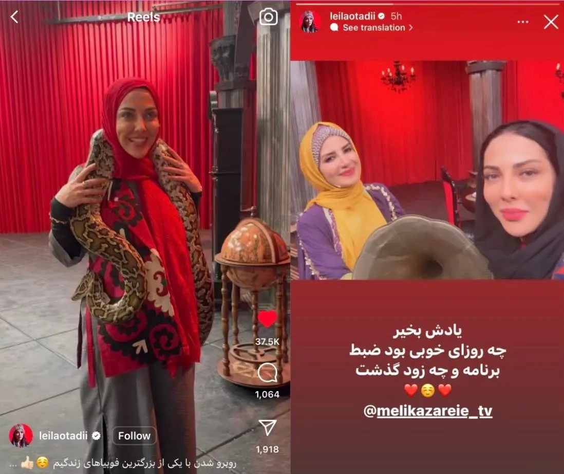 عکس/لیلا اوتادی، همکار خاله شادونه شد!