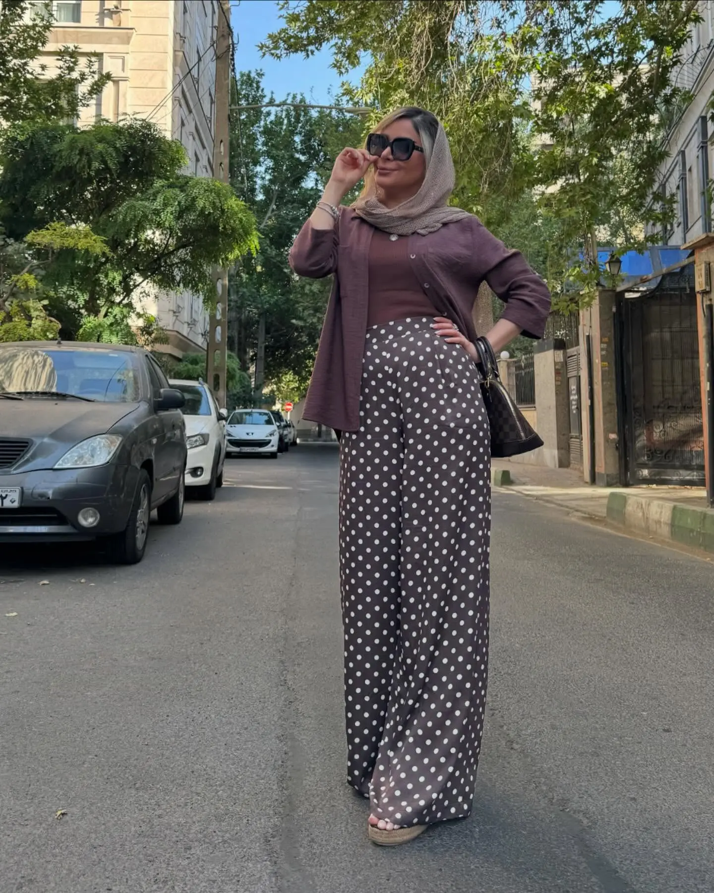 استایل تابستانی نجمه جودکی با ترند محبوب امسال