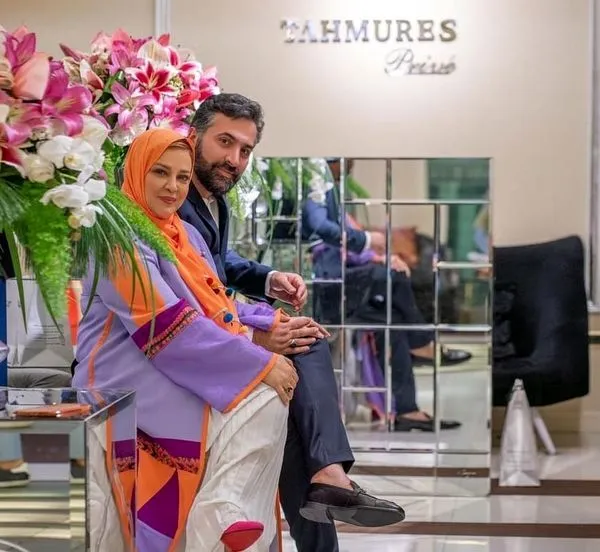 تیپ خفن بهاره رهنما و همسرش + عکس