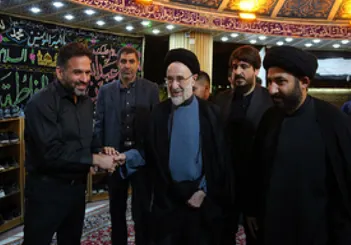تصویر غیرمنتظره از محمد خاتمی در شب تاسوعا