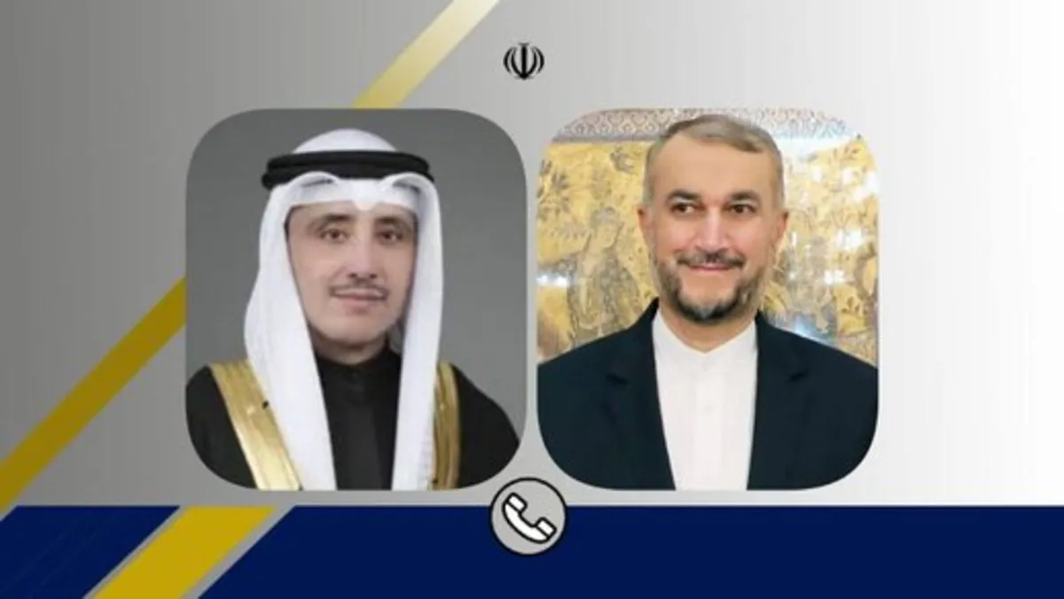 گفتگوی تلفنی وزیران خارجه ایران و کویت