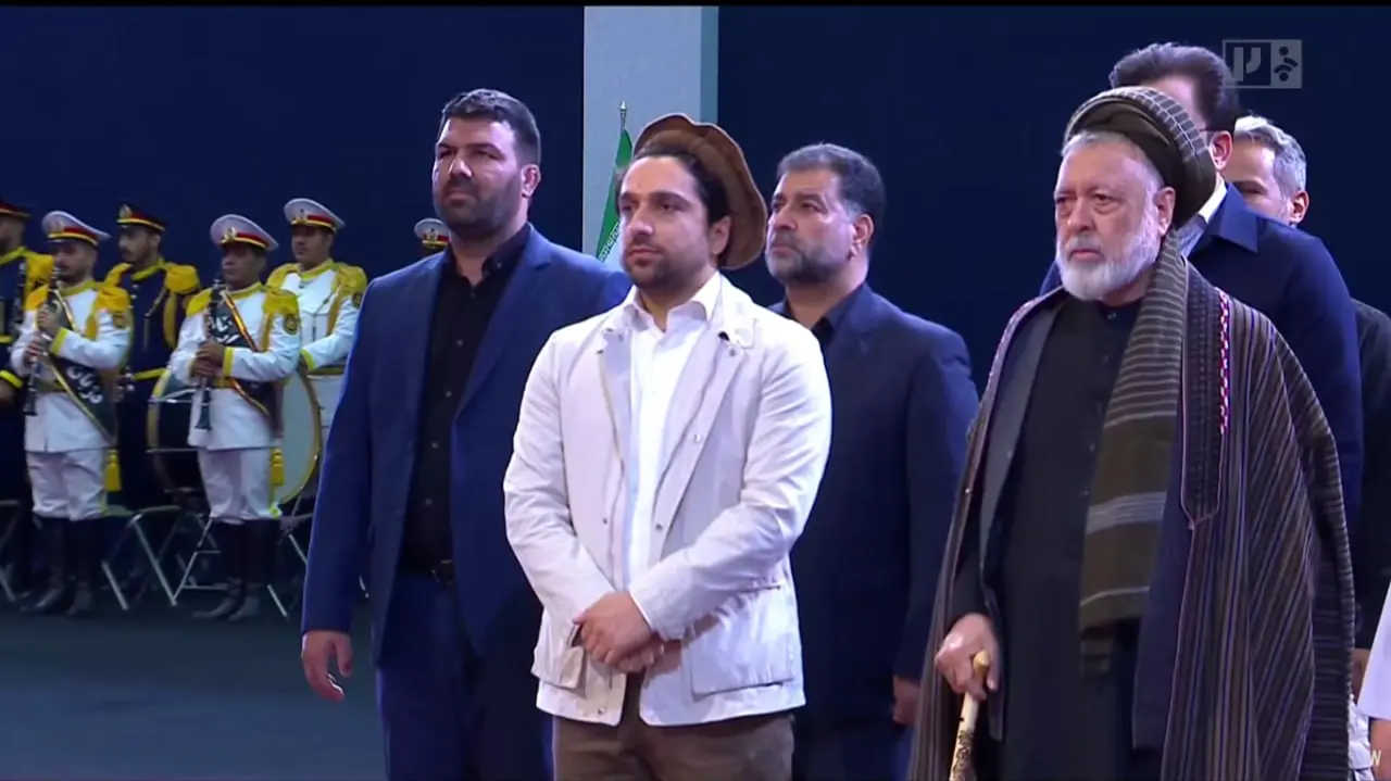 دو قاب از پسر احمد شاه مسعود در مراسم امروز