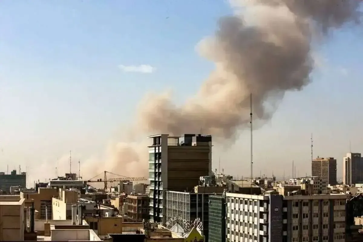 انفجار در خیابان مصطفی خمینی تهران