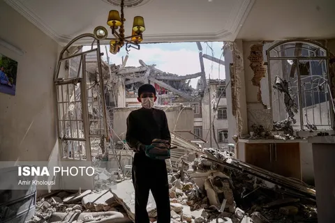 تصاویری از حمله به مناطق مسکونی در تهران
