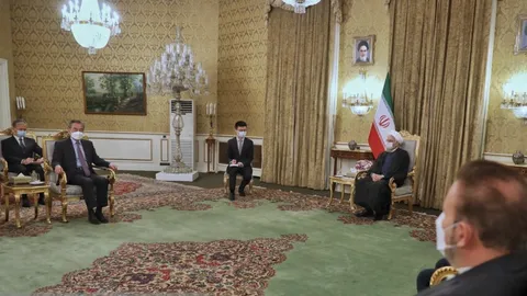 دیدار وزیر خارجه چین با حسن روحانی