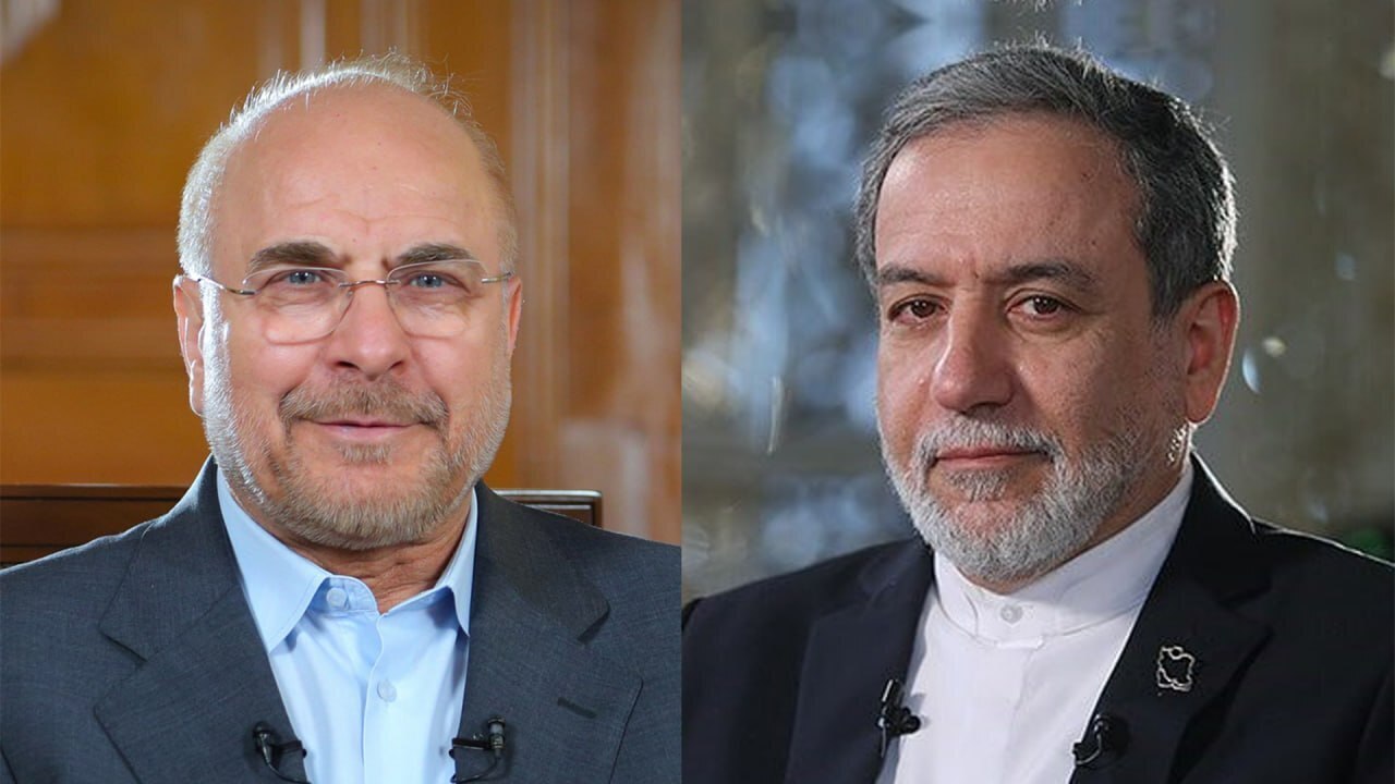 قالیباف و عراقچی همزمان عازم تهران شدند قالیباف و عراقچی همزمان عازم تهران شدند