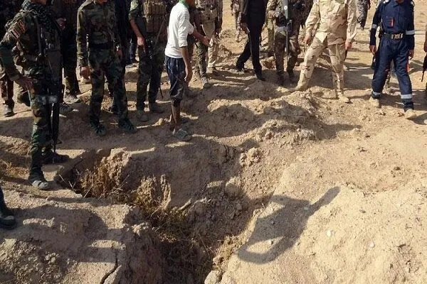 یک گور دسته جمعی از قربانیان داعش کشف شد