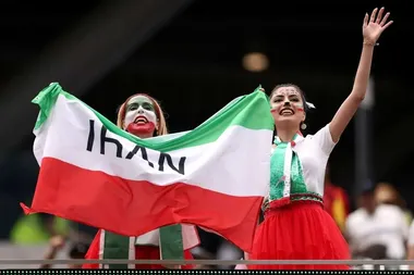 هواداران تیم ملی ایران در دیدار مقابل بلژیک