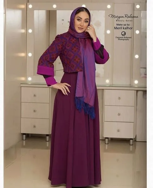استایل شیک و مجلسی الهام حمیدی + عکس