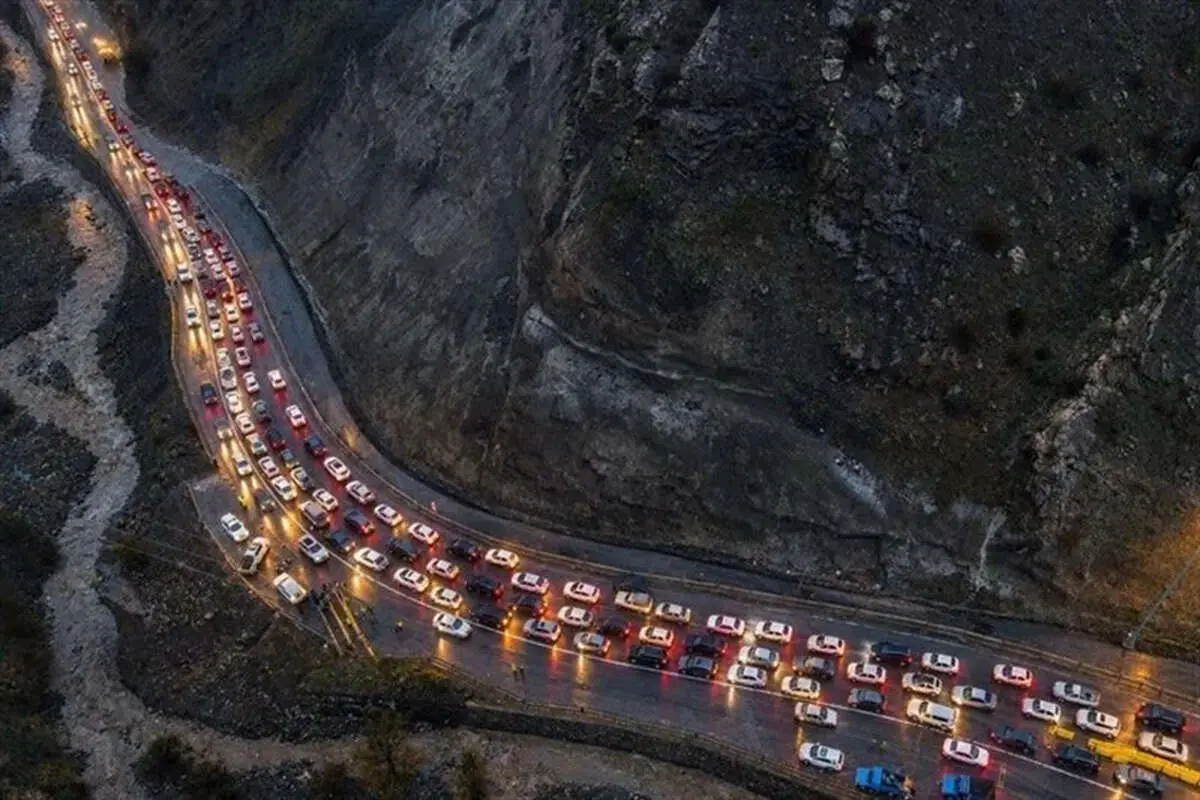 ترافیک جاده چالوس