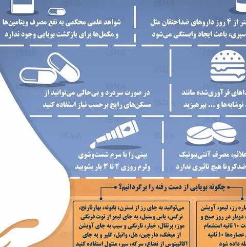 مراقبت از حس بویایی بعد از بیماری‌های ویروسی/ اینفوگرافی
